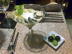 Zabaglione s Marsalou a hrozny